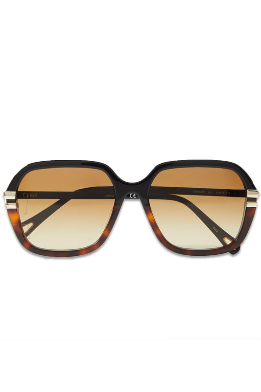 West Round-frame Tortoiseshell Recycled-acetate Sunglasses