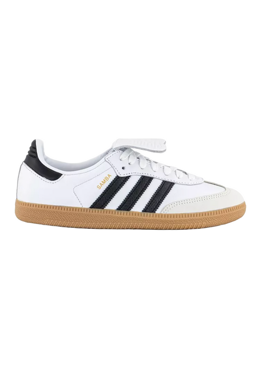 Samba LT Trainers White Black Gold Metallic