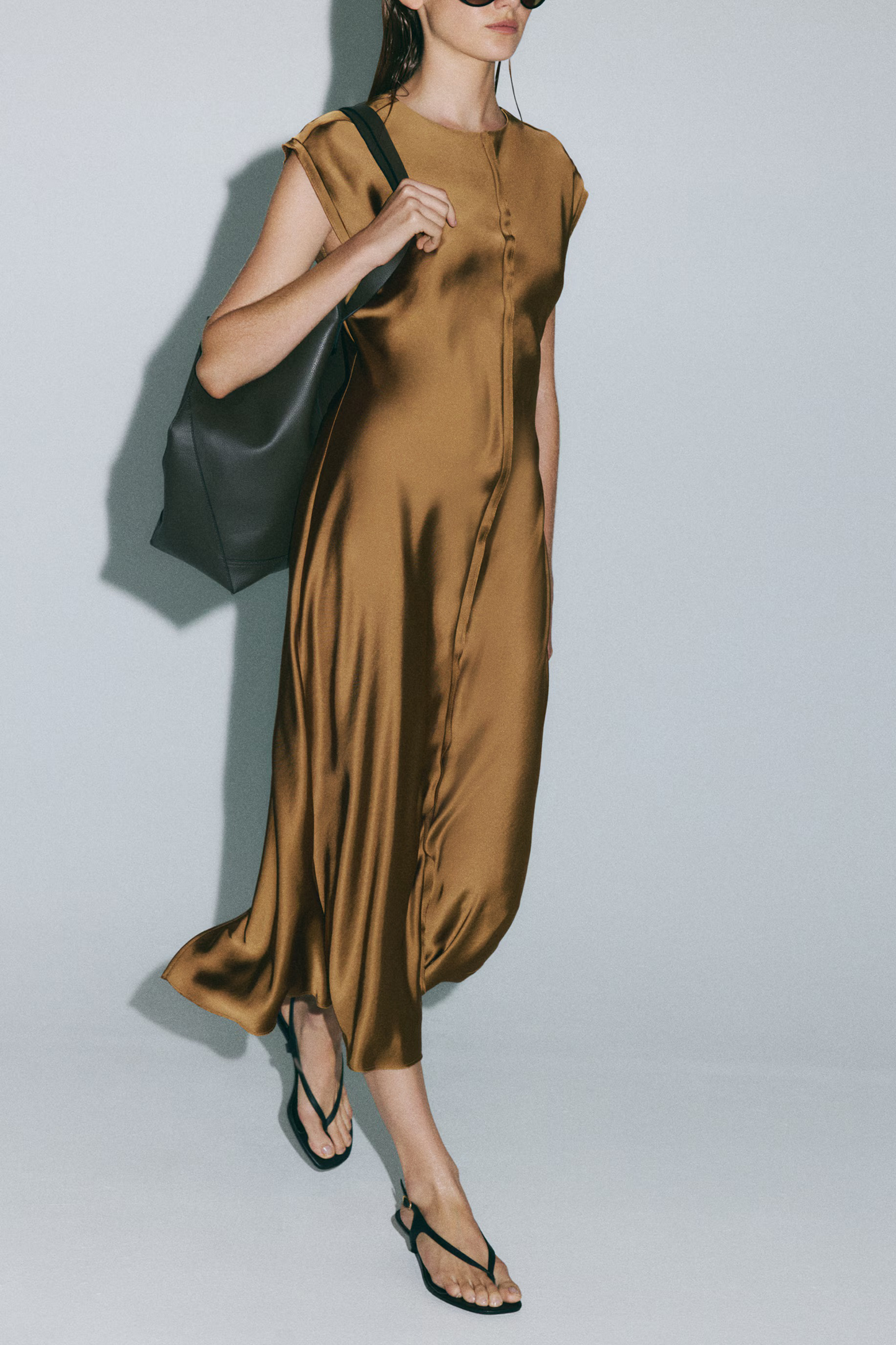 Satin Midi Dress