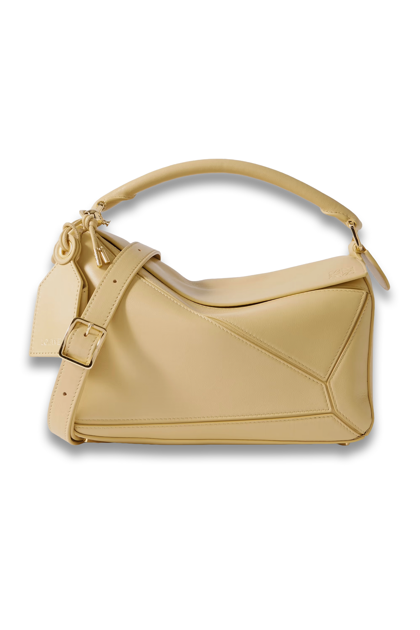 Feather Light Puzzle Small Textured-Leather Shoulder Bag