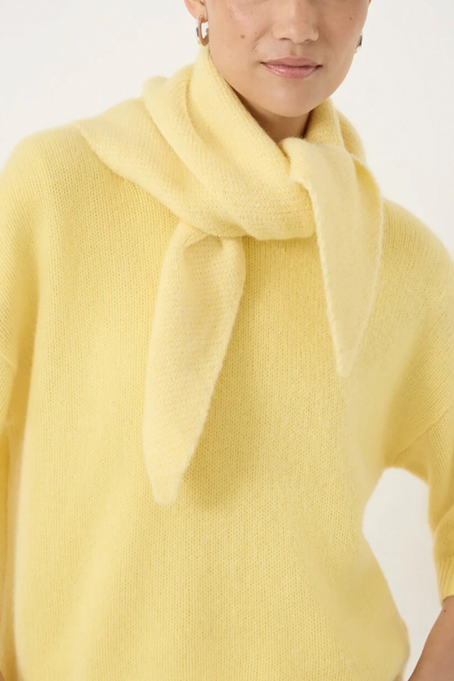 Raven Wool Triangle Scarf