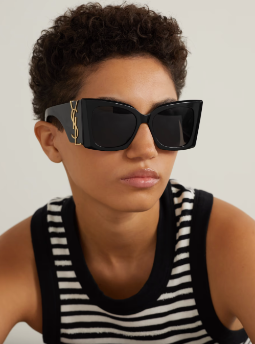 Blaze Oversized Cat-Eye Acetate Sunglasses