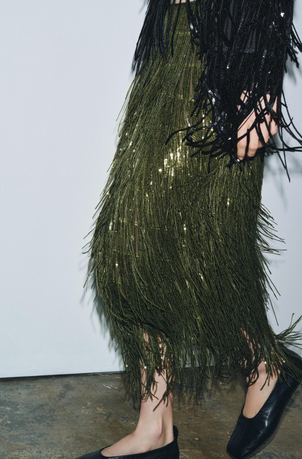 ZW Collection Limited Edition Sequin Fringe Skirt