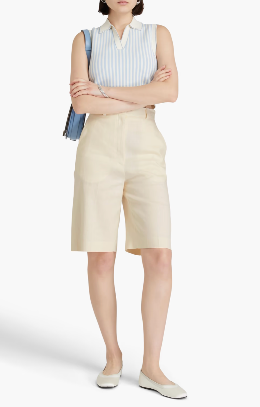 Linen-blend Shorts