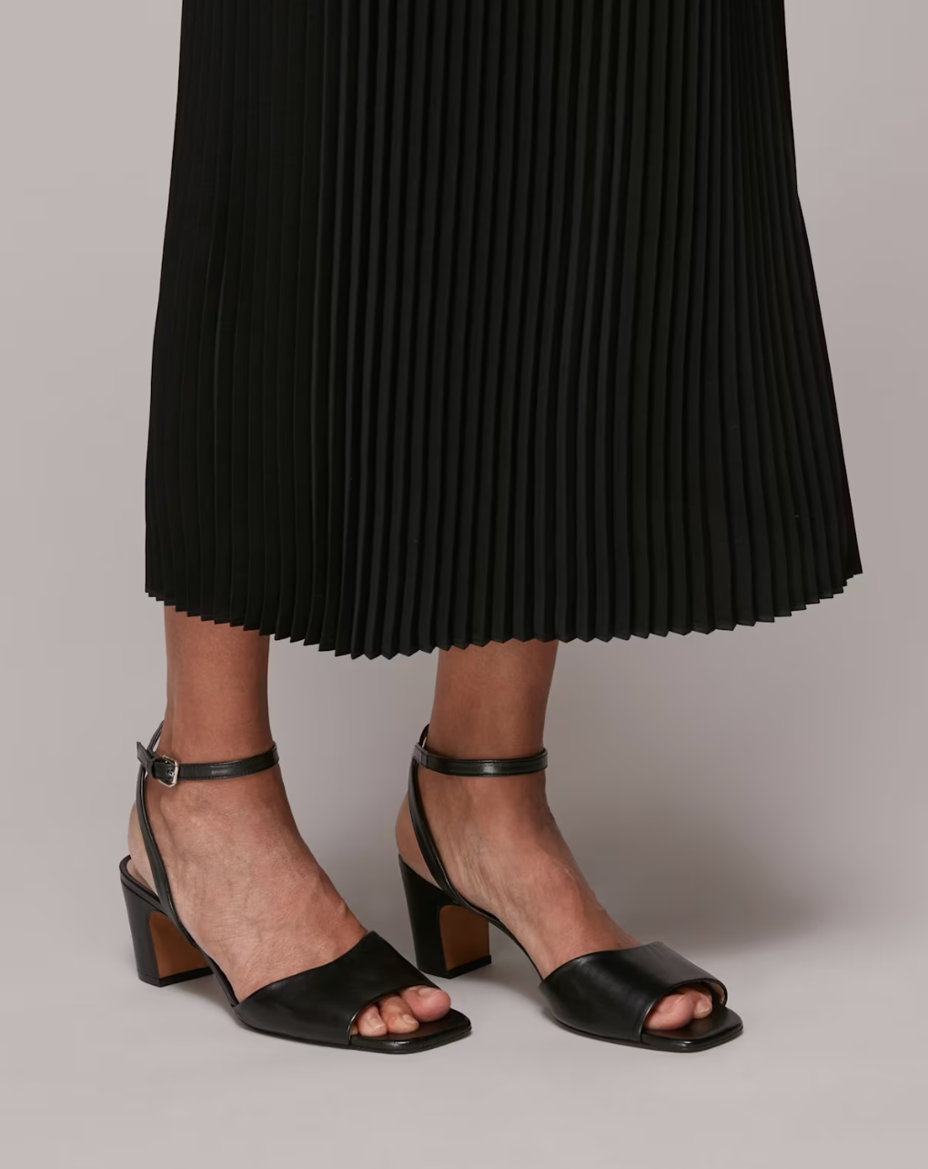 Black Emerson Block Heel Sandal