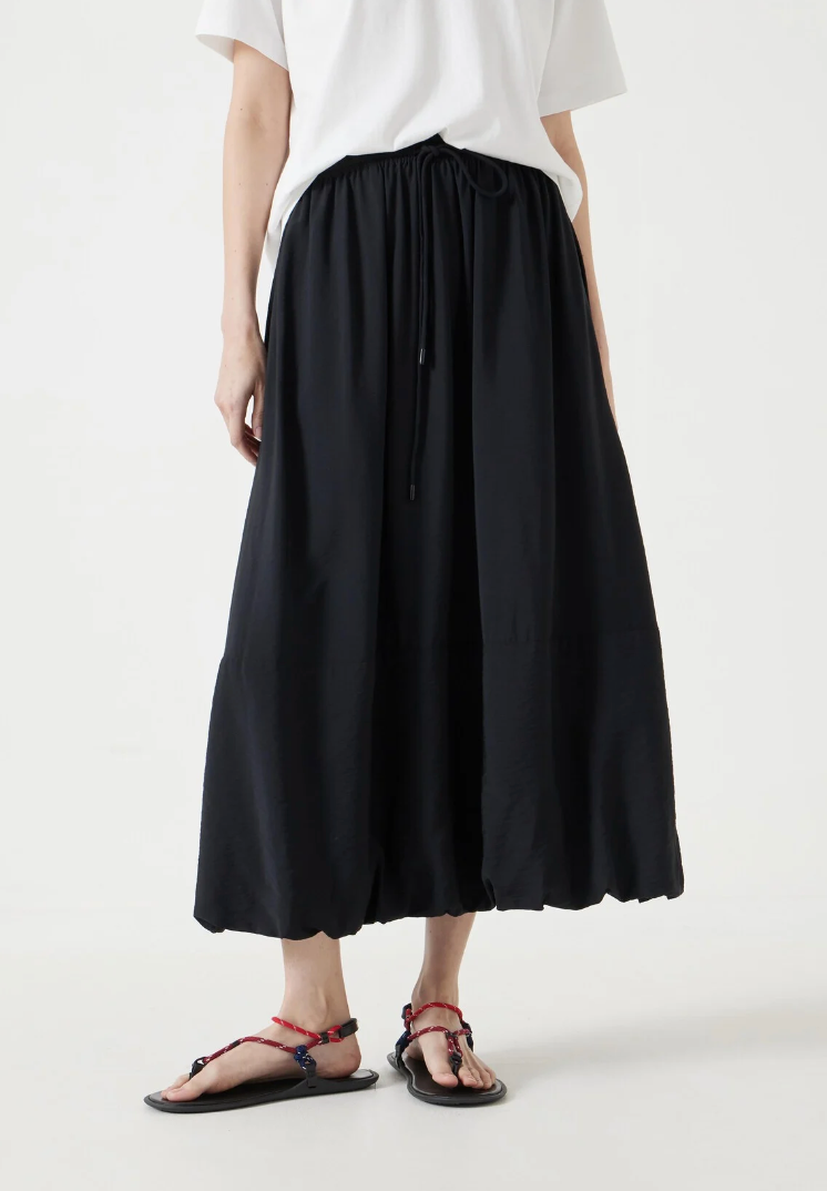 Air Flow Balloon Midi Skirt