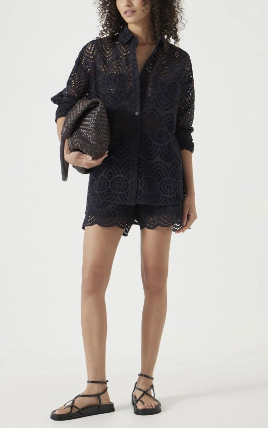 Cotton Broderie Shirt