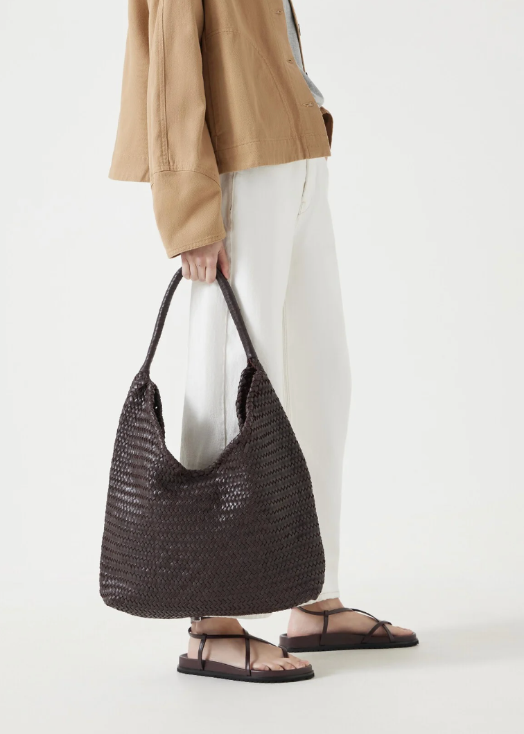 Leather Weave Tote