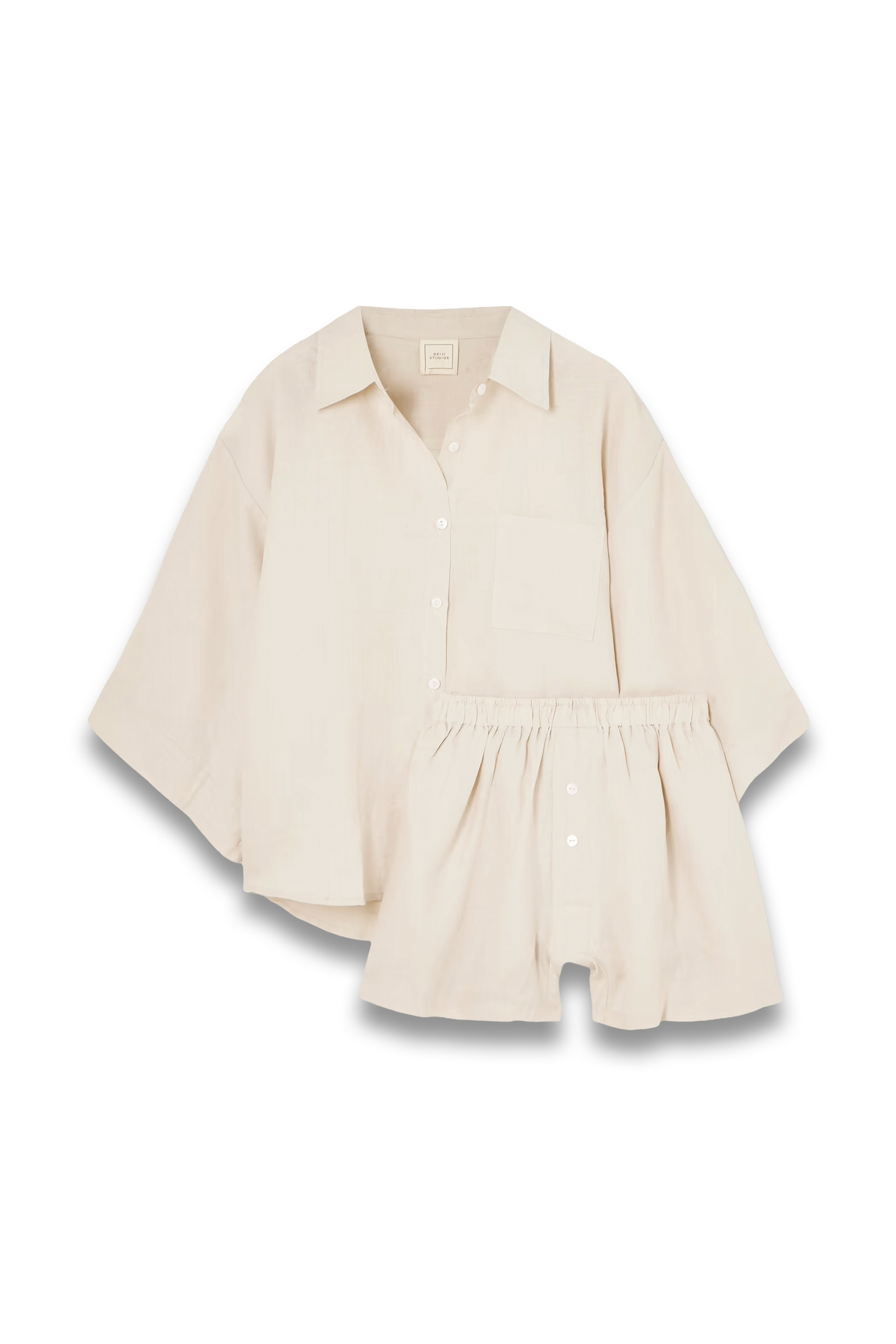 03 Linen Shirt and Shorts Set
