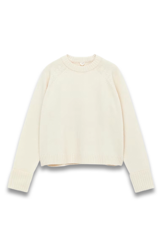 Folded Sleeve Wool Jumper
