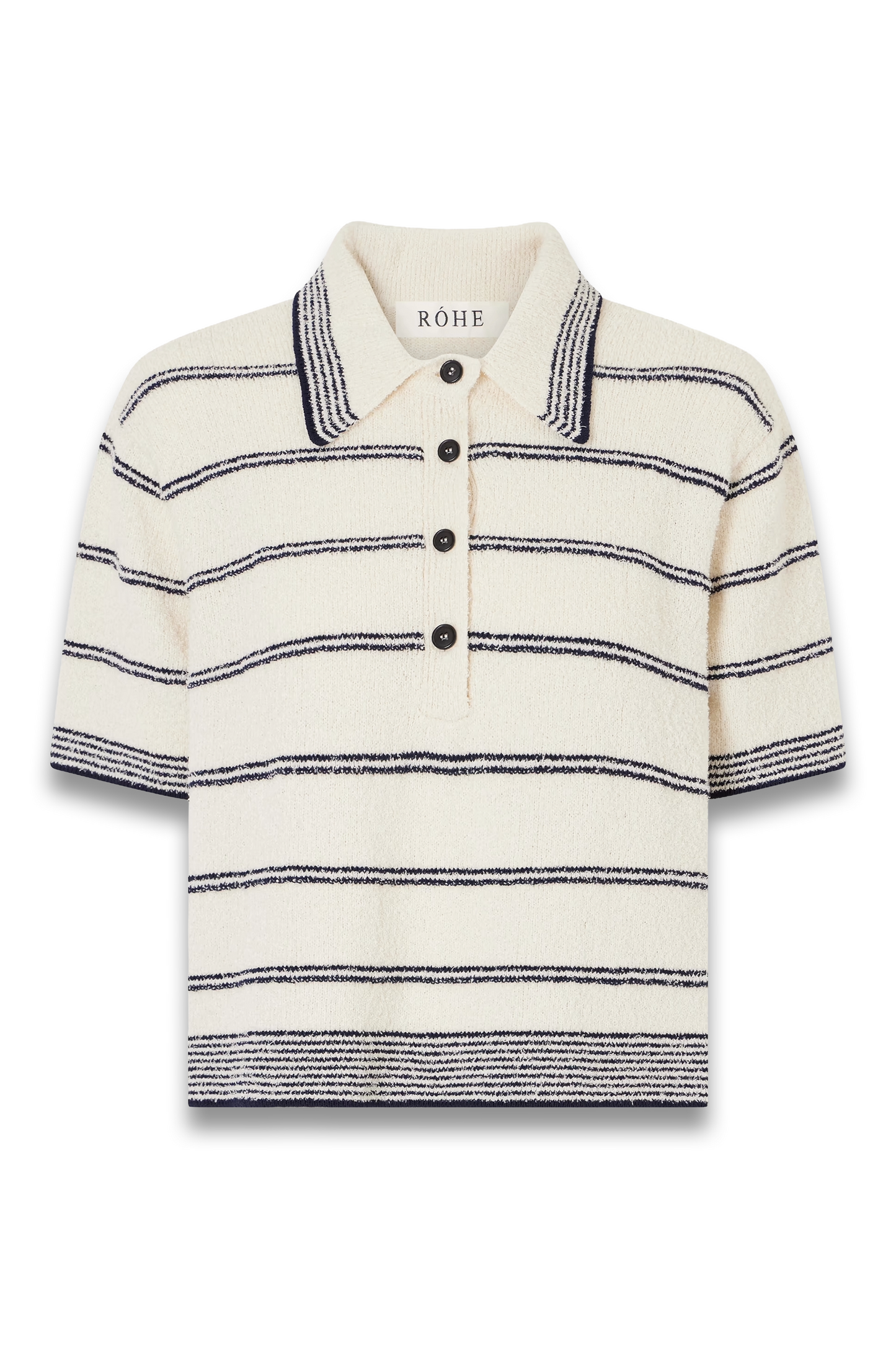 Striped Cotton-blend Terry Polo Shirt