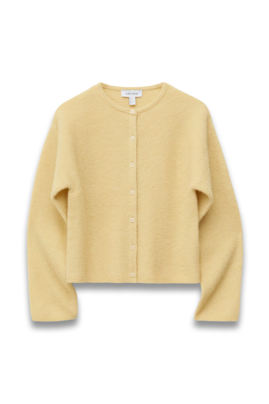 Alpaca-blend Knitted Cardigan