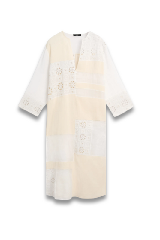 Flowing Embroidered Kaftan Dress