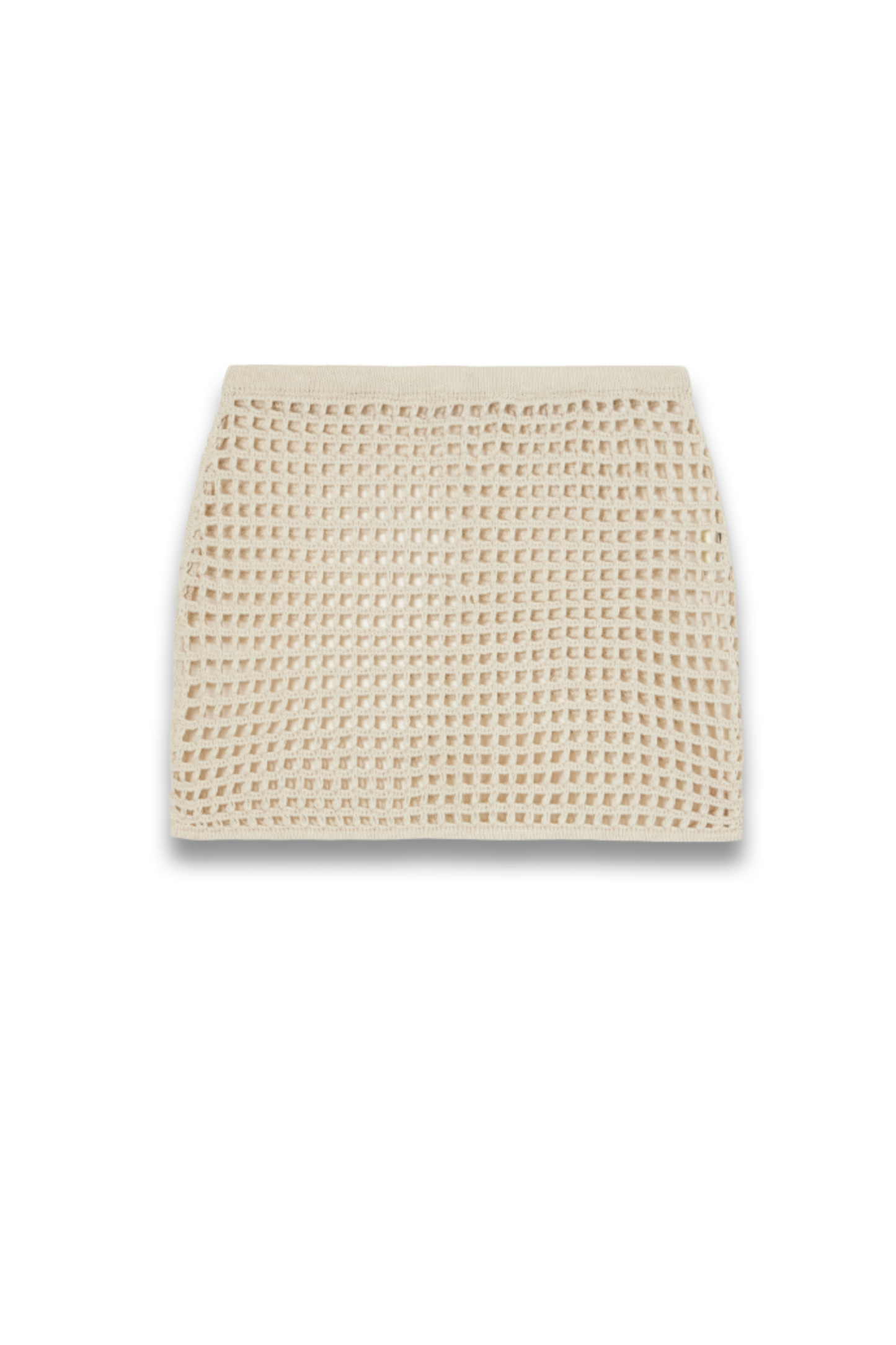 Sheila Open-Knit Cotton-Blend Mini Skirt