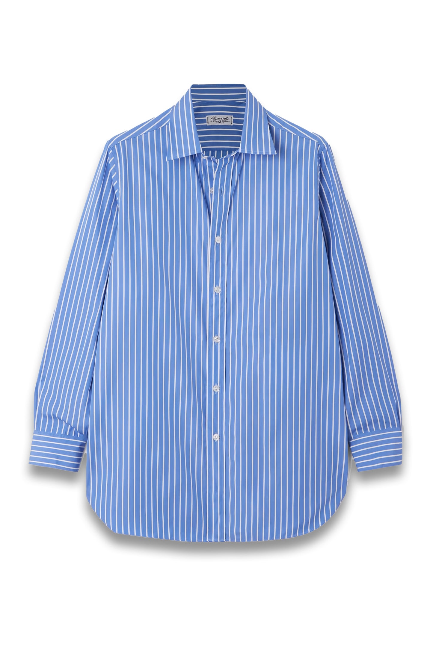 Striped cotton-poplin shirt