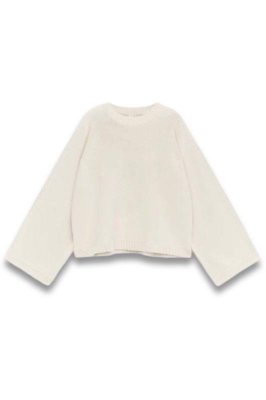 Cut-Out Cotton Jumper