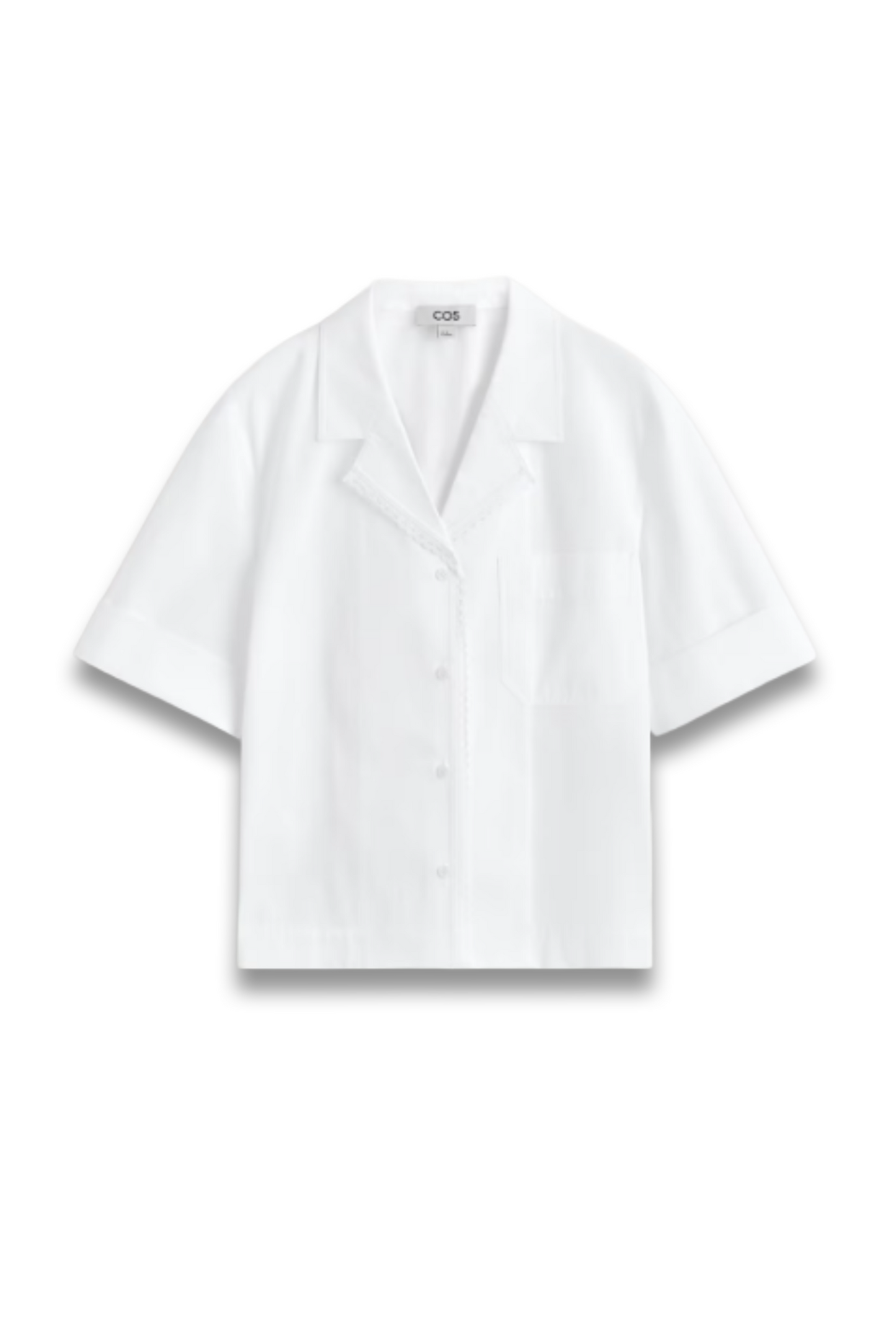 Lace-Trimmed Resort Shirt