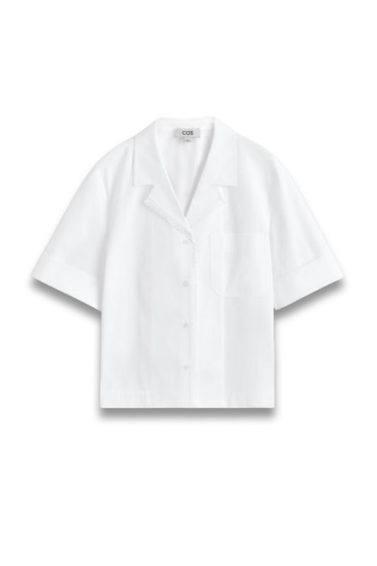 Lace-Trimmed Resort Shirt