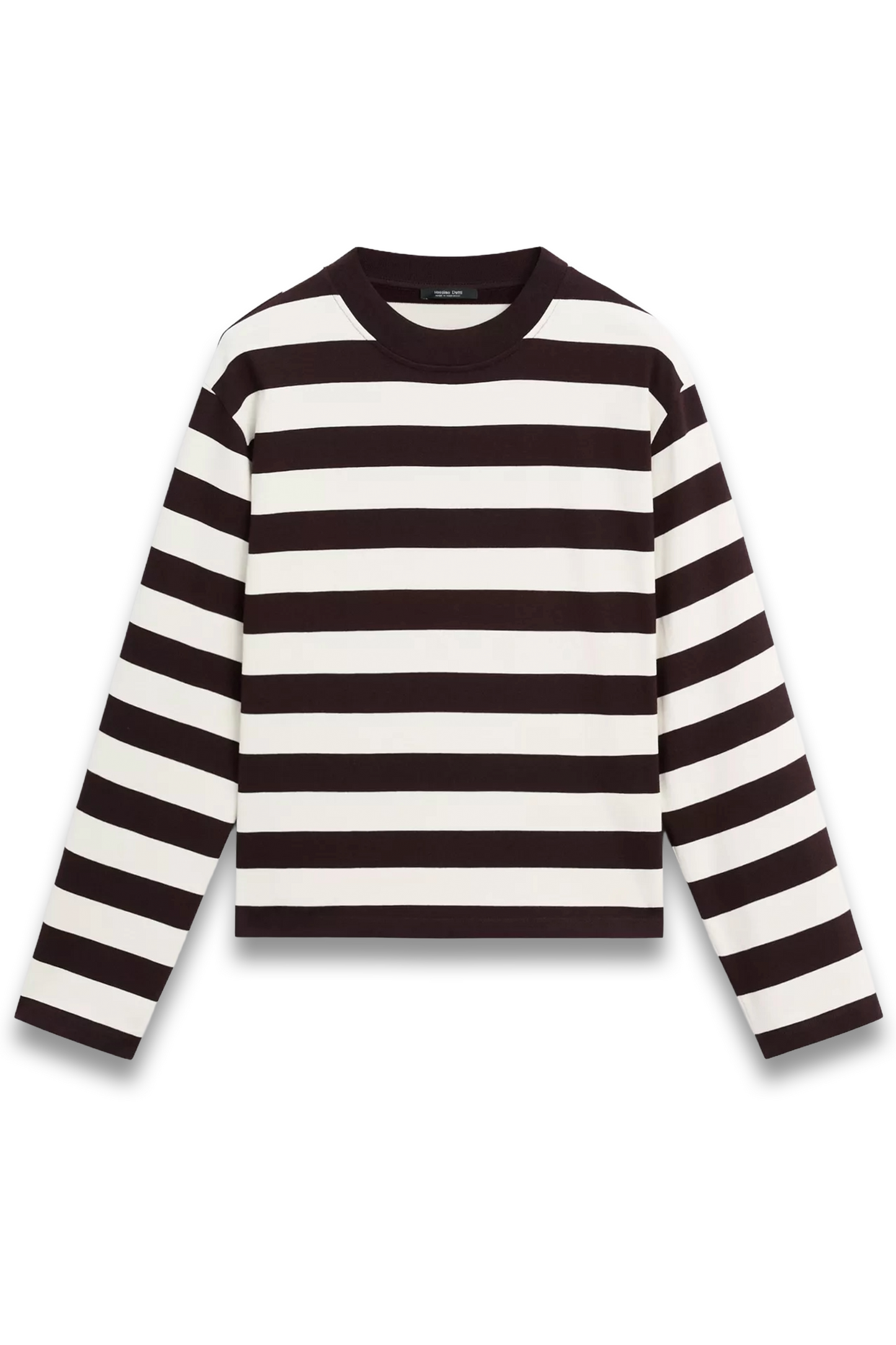Striped Long Sleeve Cotton T-shirt