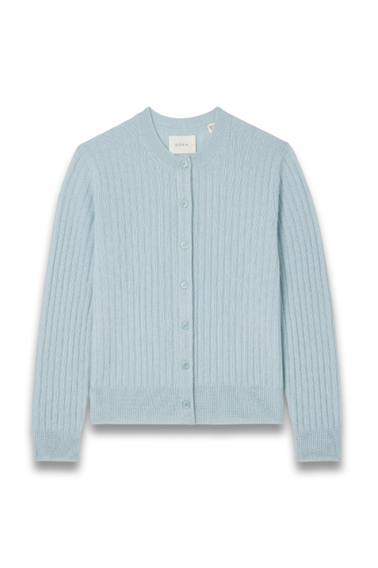 Danaë Ribbed Cashmere Cardigan