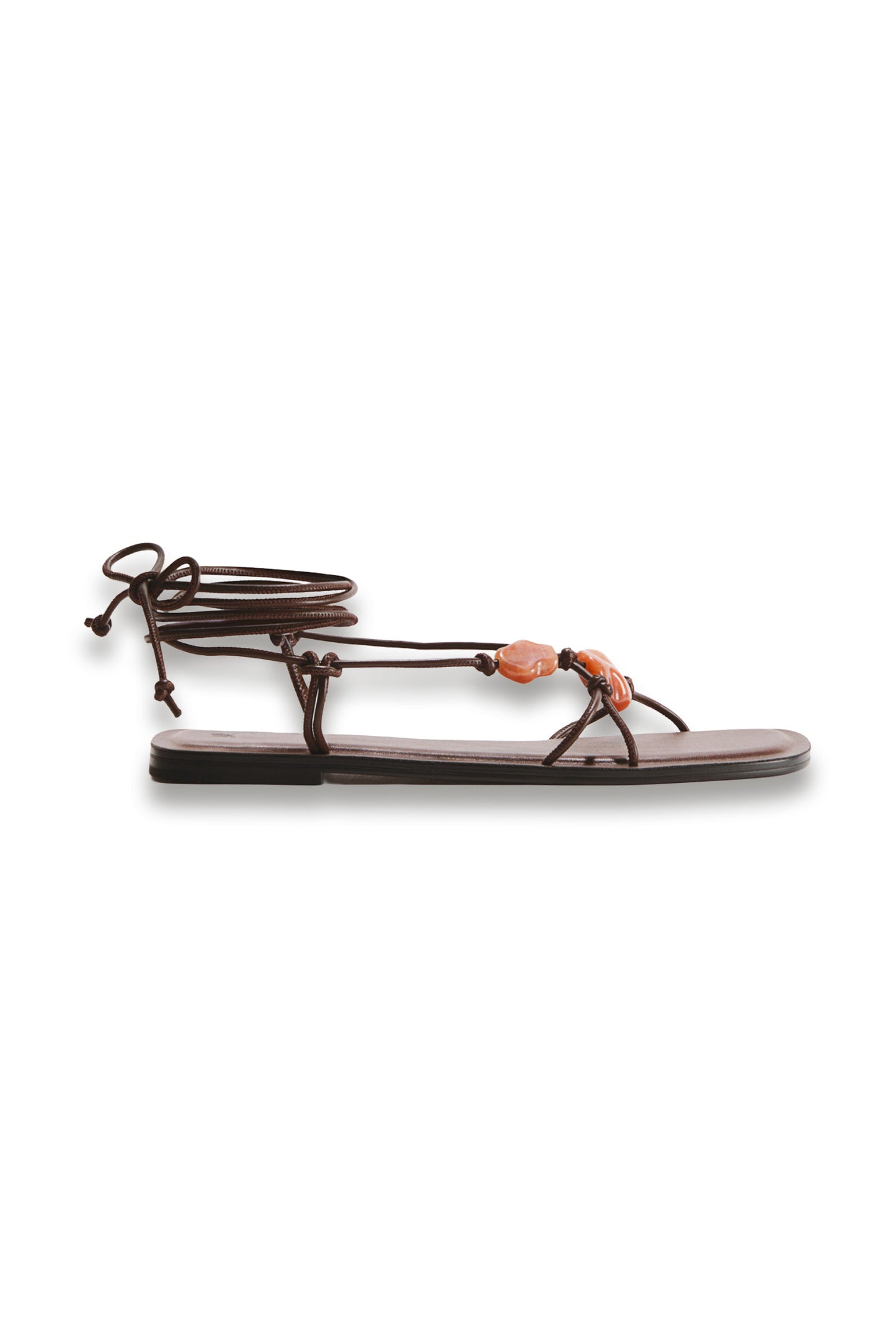 Bead-detail Strappy Sandals