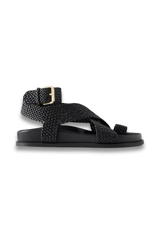 Jalen Woven-leather Sandals