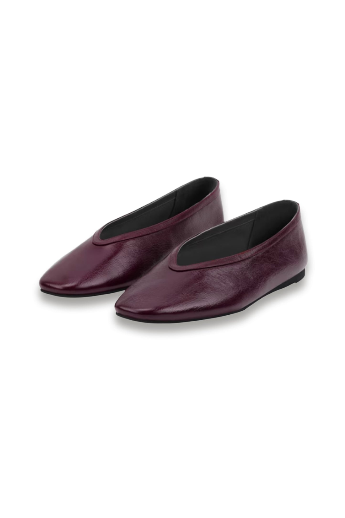 Lane Leather Ballerina Pumps