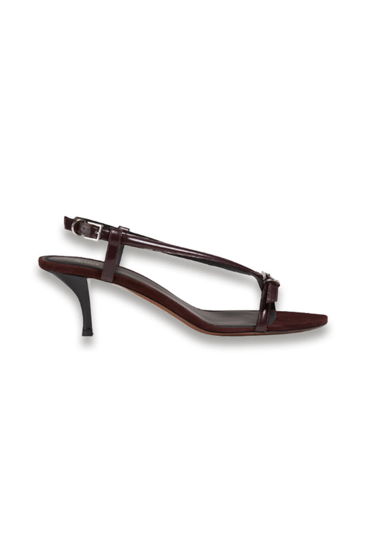 Arius Glossed-leather Slingback Sandals