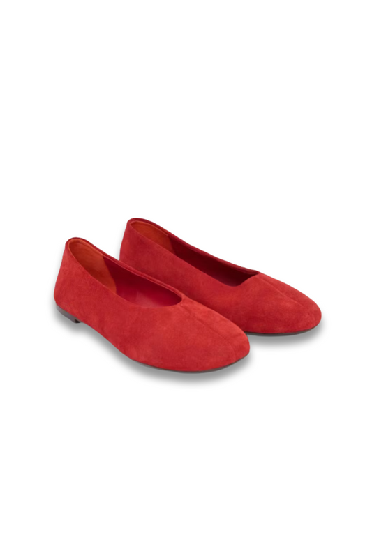 Bertie Round-toe Suede Ballet Flats