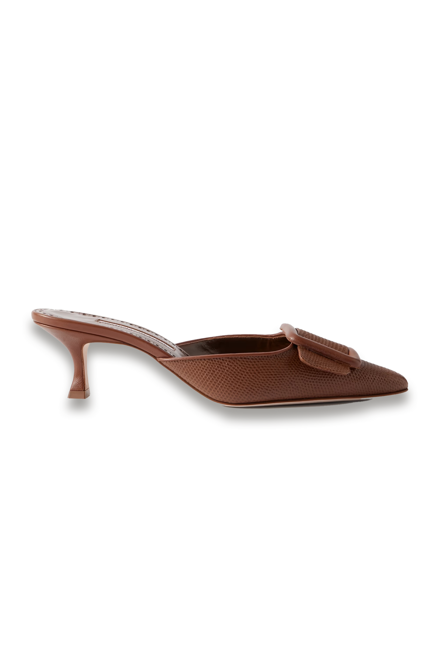 Maysalebi 50 Lizard-effect Leather Mules