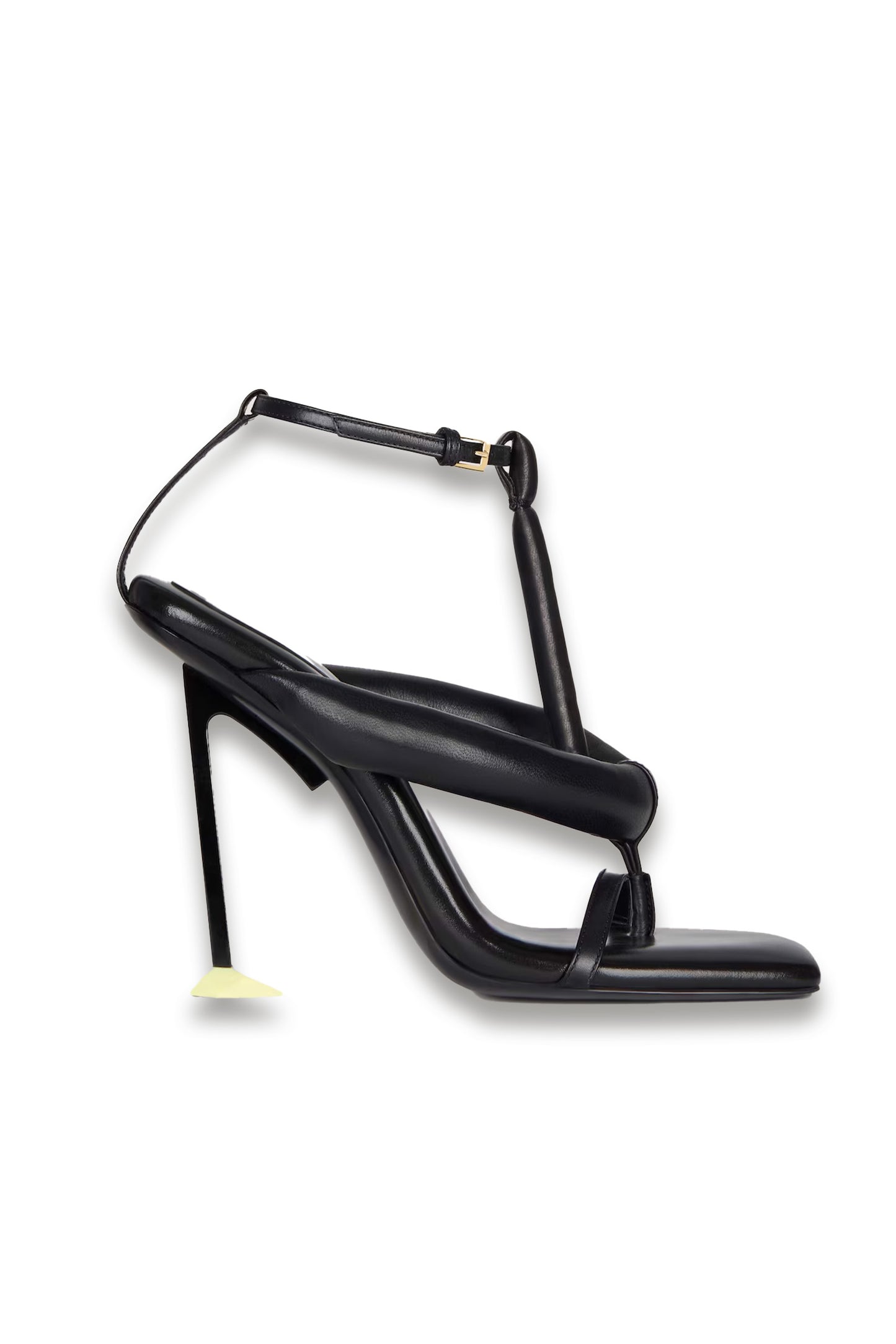 Boudoir Bicolor Heeled Thongs in Nappa Leather