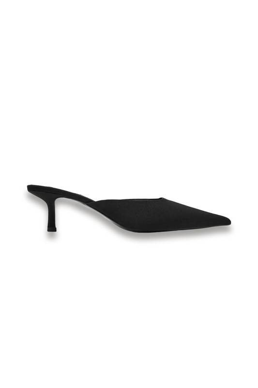 Pointed-toe Heeled Mules