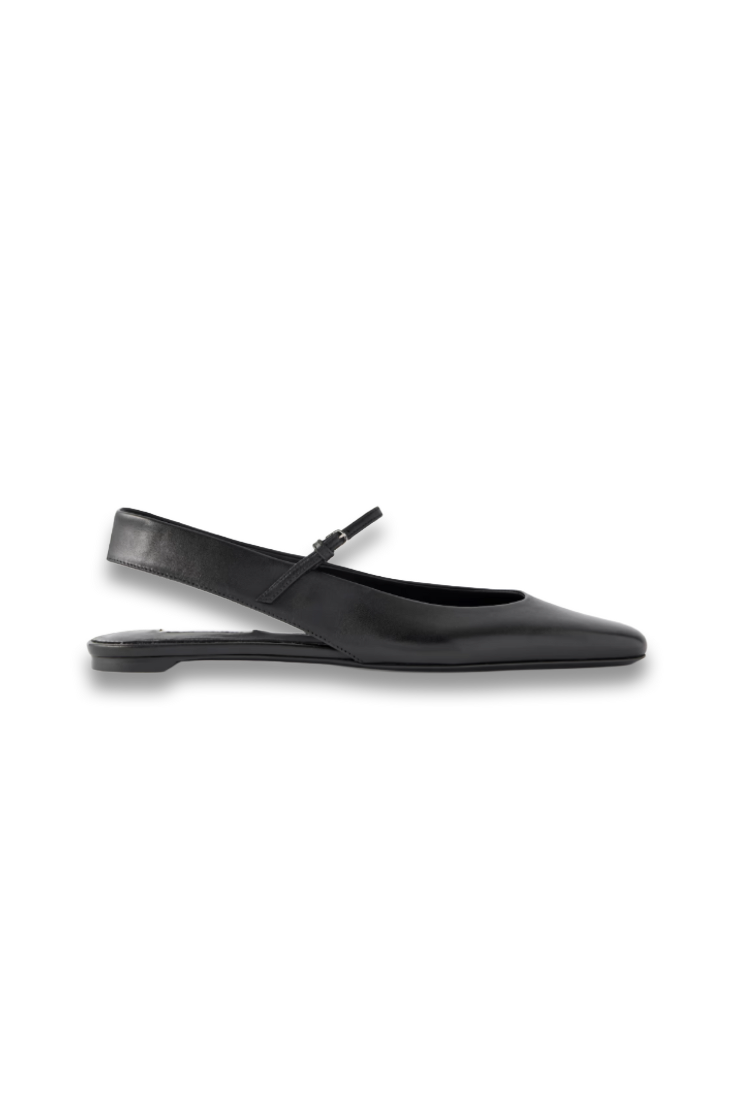 Leather Mary Jane Slingback Ballet Flats