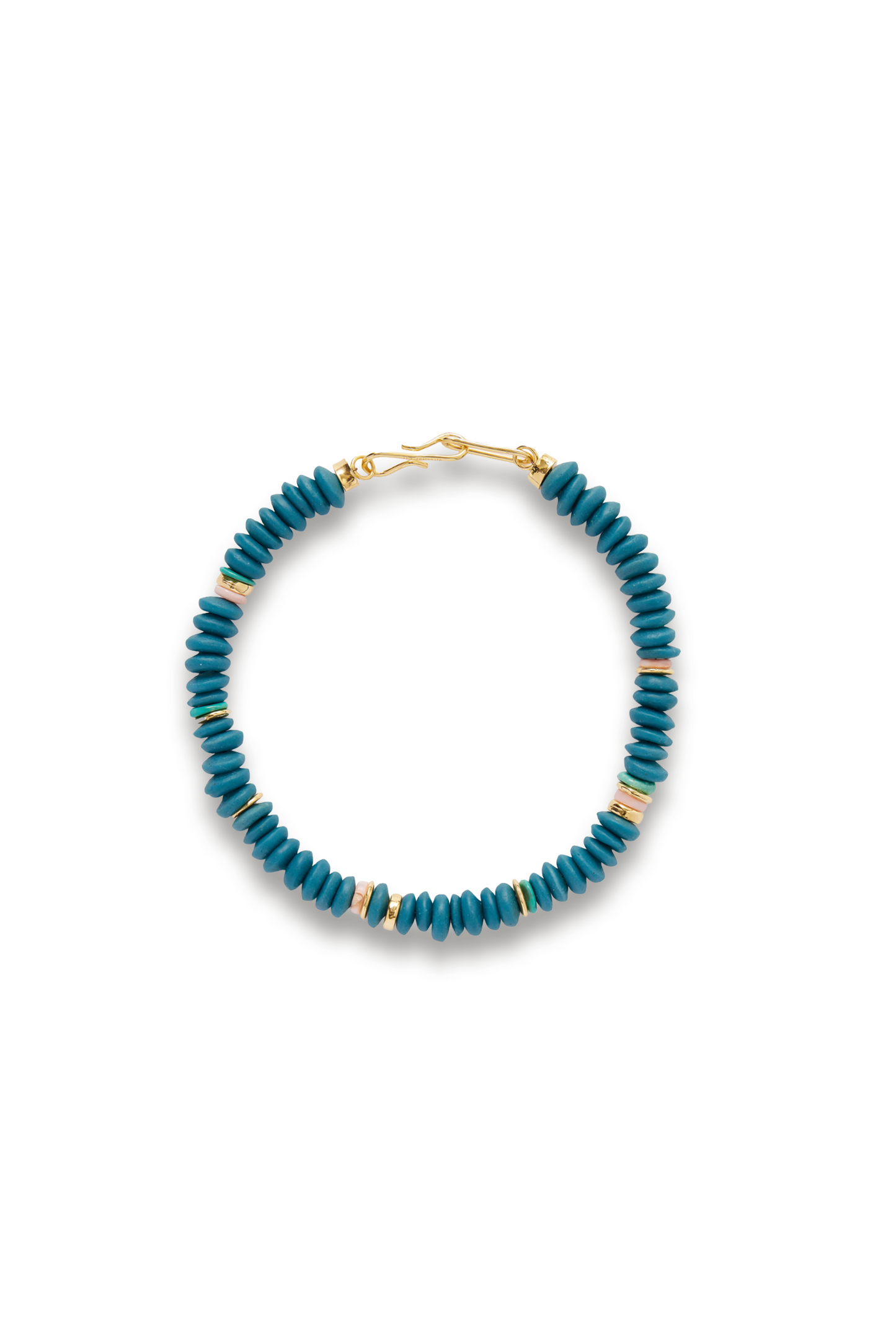 Gold-Tone Glass Beaded Necklace
