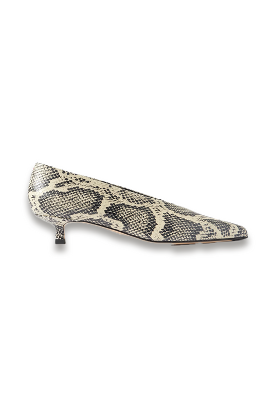 Clara Snake-effect Leather Pumps
