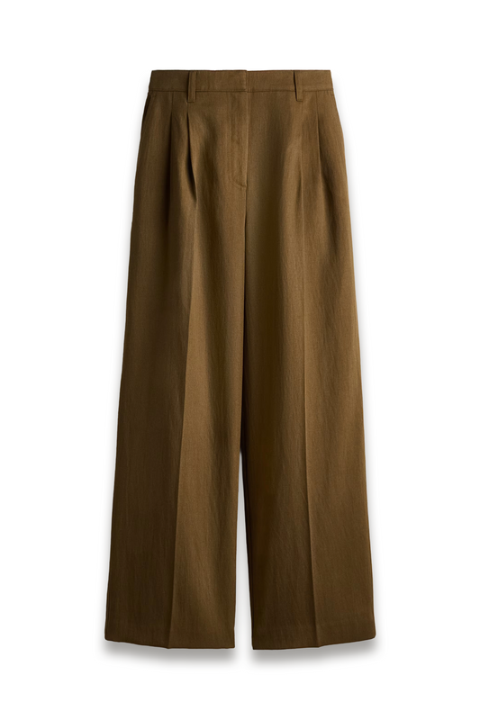 Linen-blend Tailored Trousers