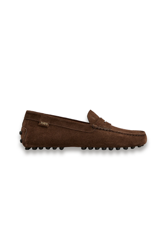 Gommino Loafers in Brown Suede