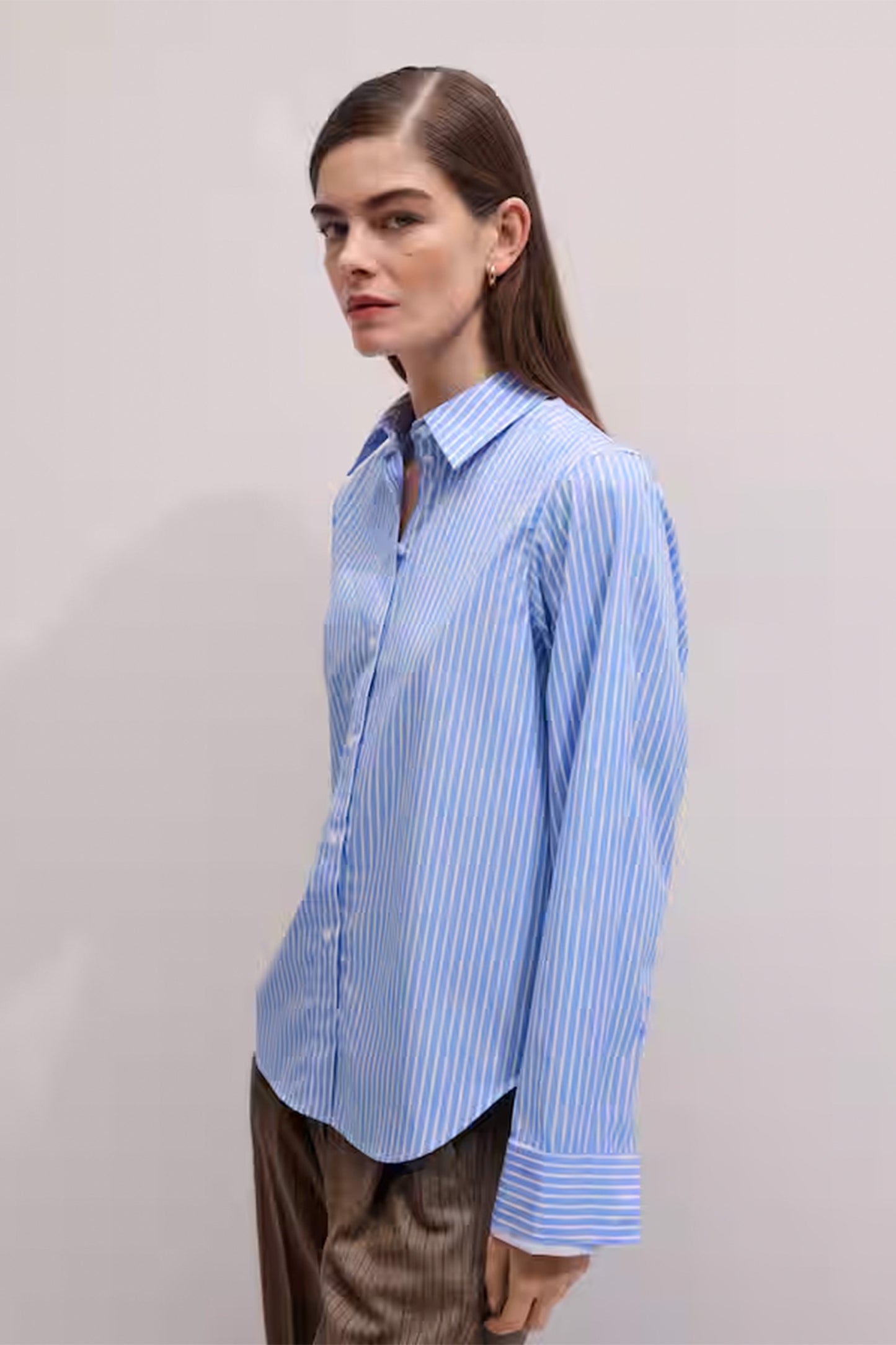 Relaxed Forever Blue Cotton Shirt