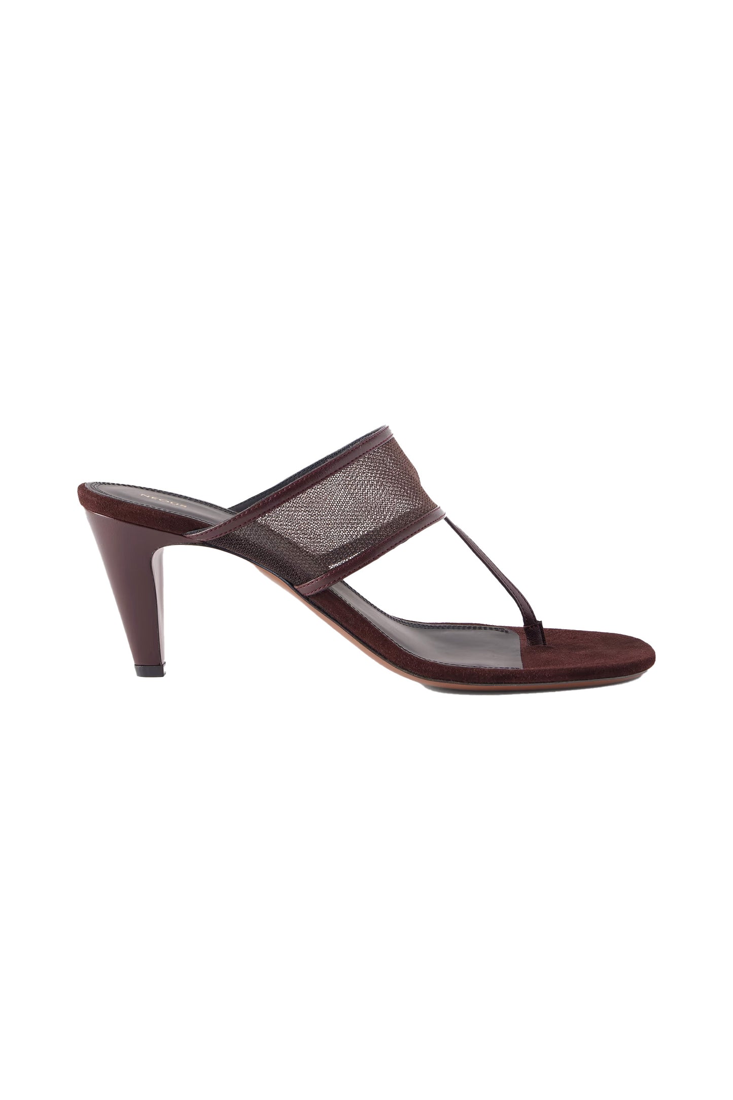 Vena 65 leather-trimmed mesh sandals