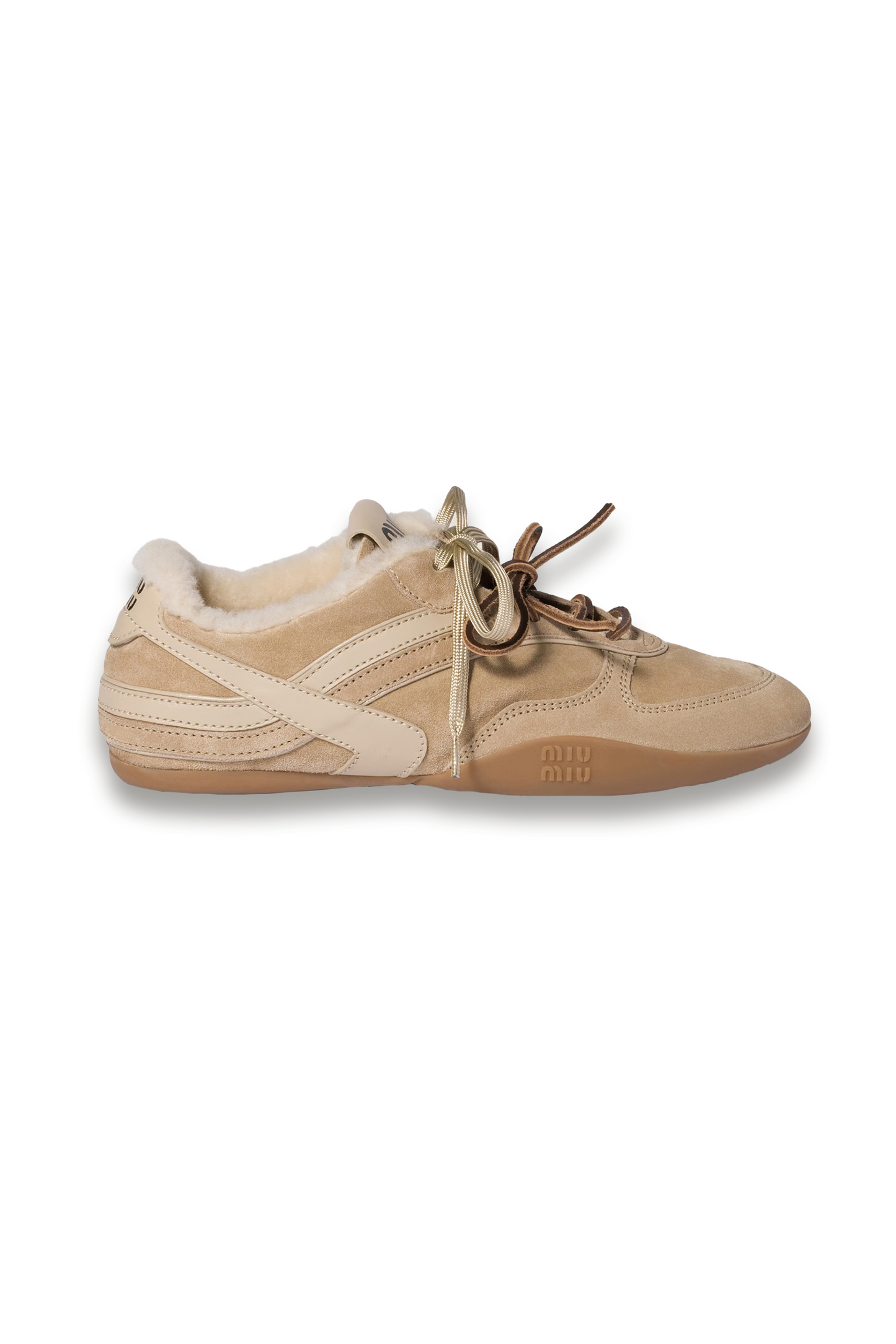 Gymnasium Suede and Shearling Sneakers