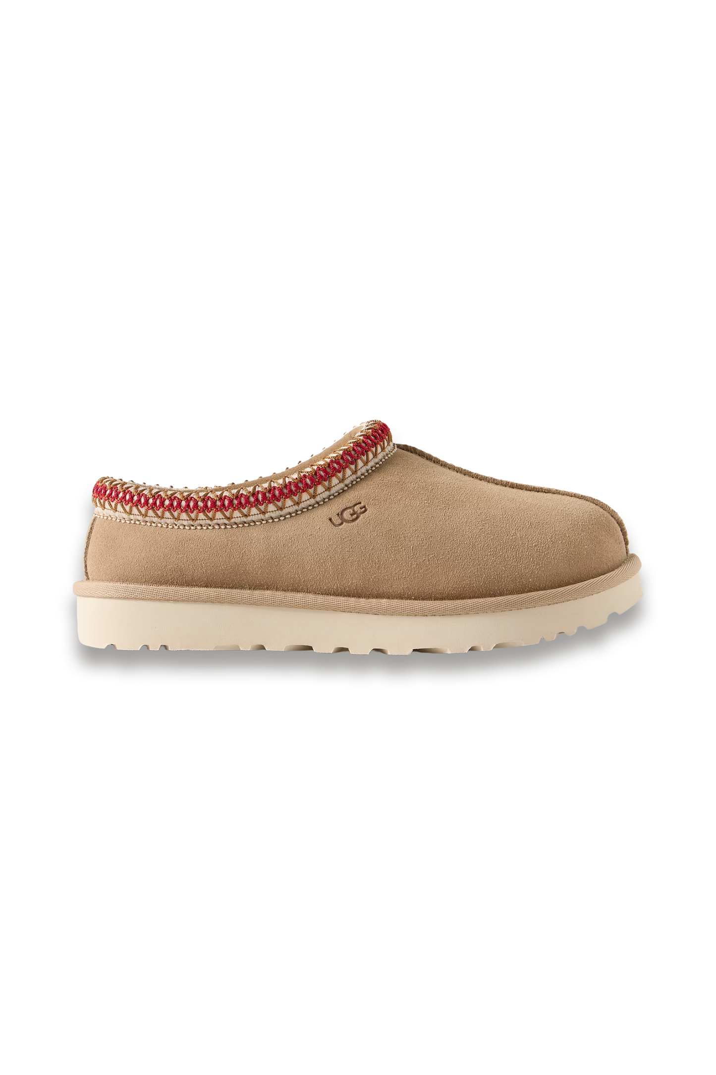 Tasman Wool-blend Fleece-lined Embroidered Suede Slippers