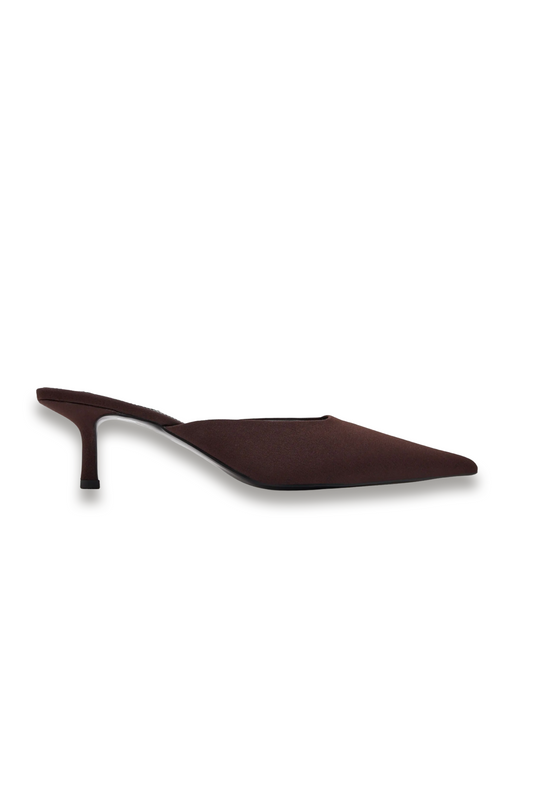 65mm Pointed-toe Kitten-heel Mules