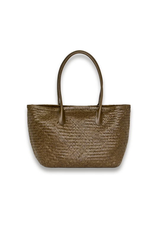 Woven Leather Tote