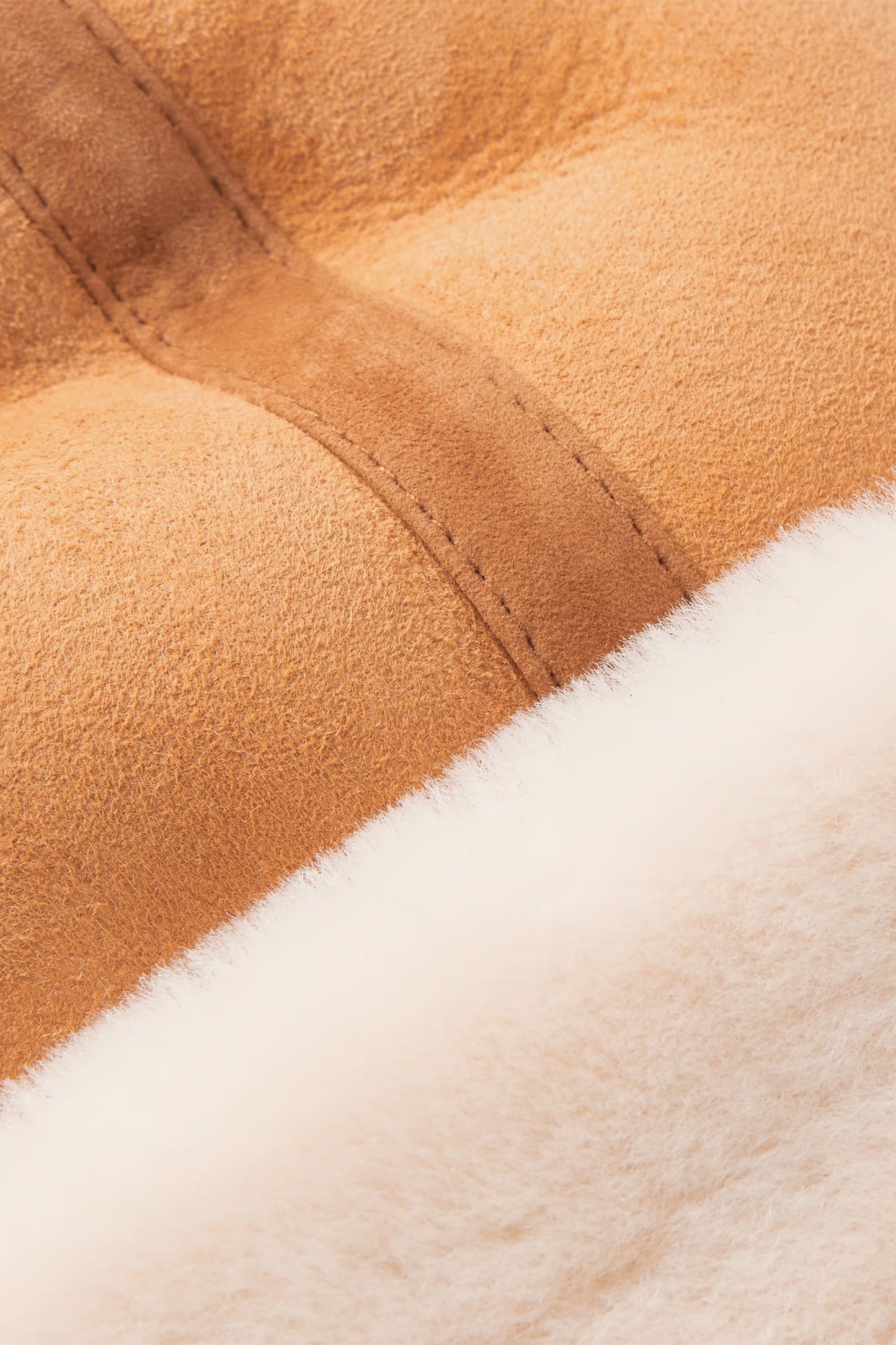 Shearling Hat in Brown