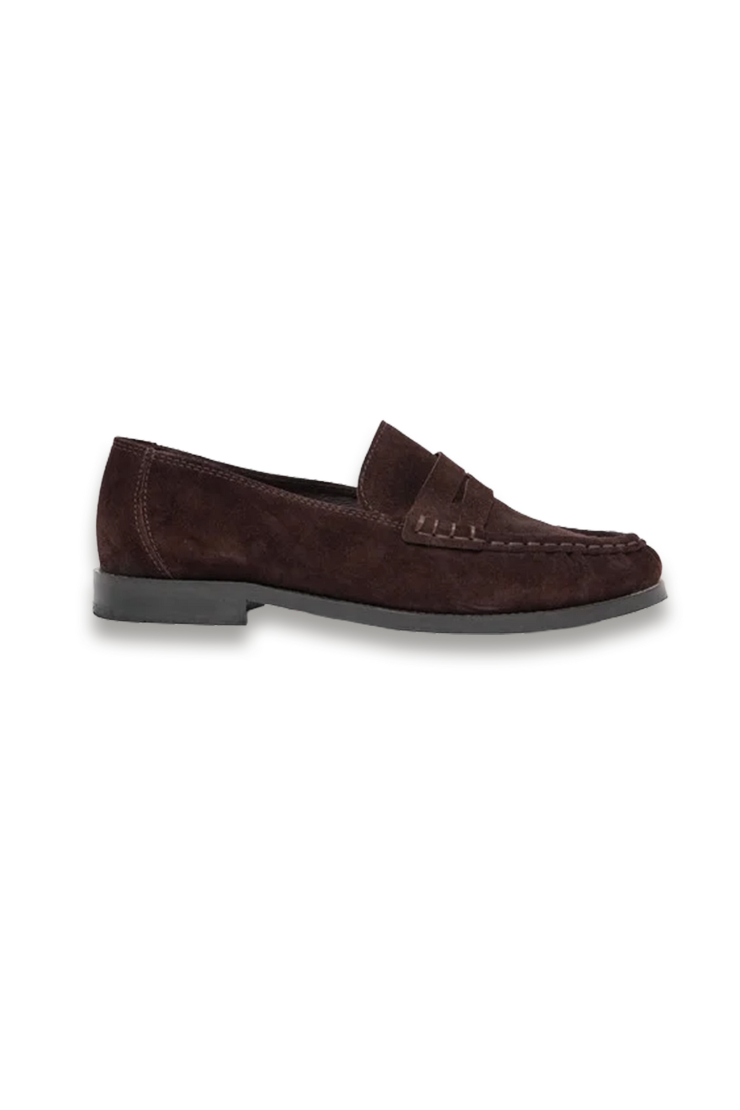 Suede Almond-toe Loafers