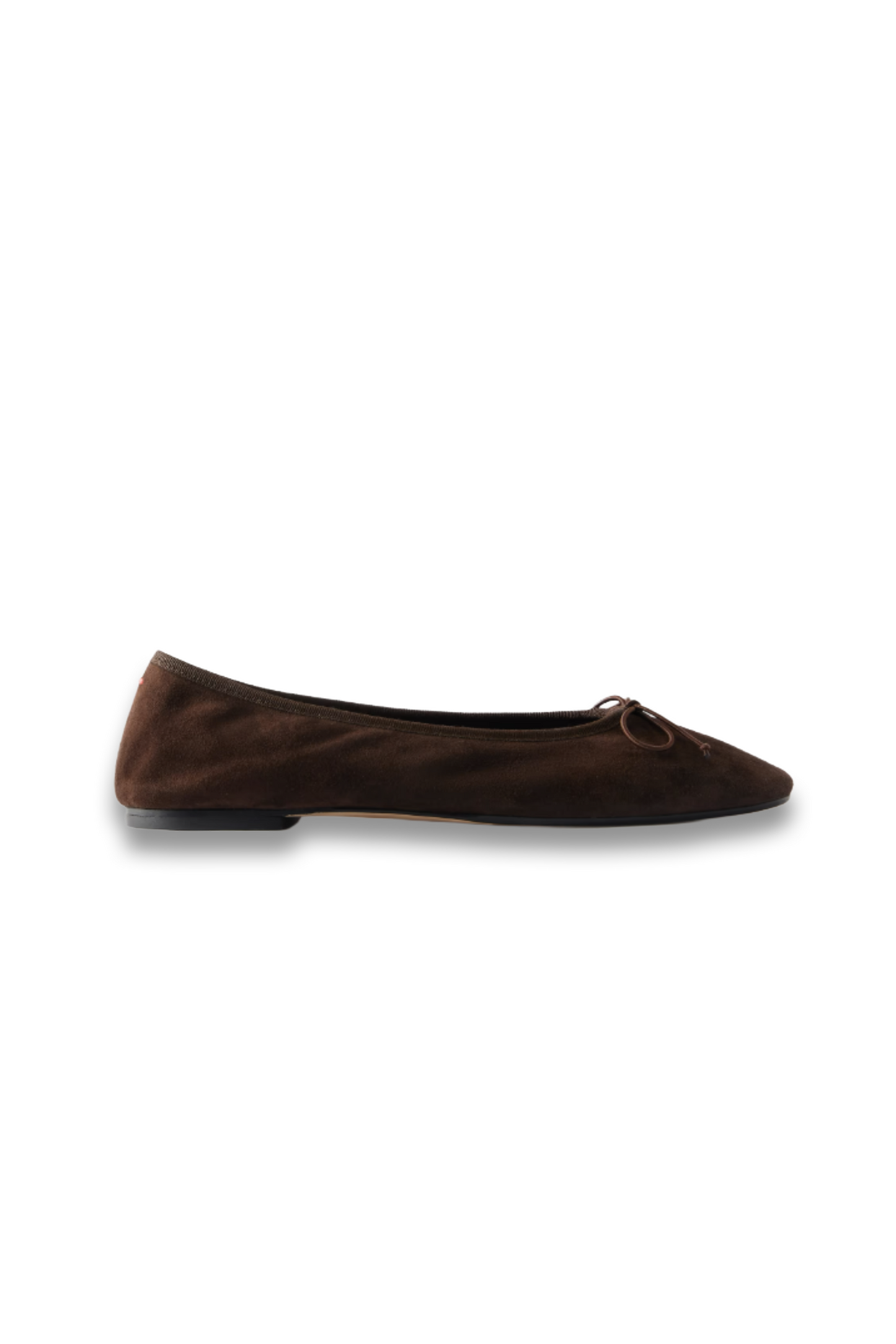 Tiby Bow-Detailed Suede Ballet Flats