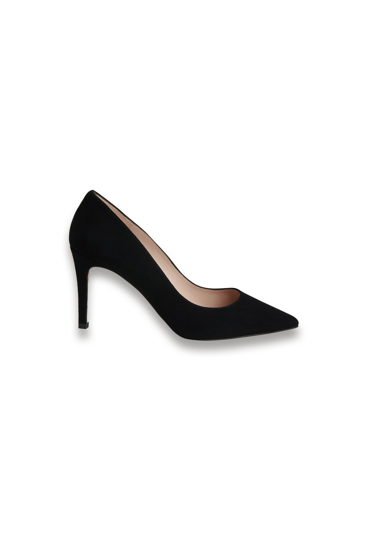 Black Corie Suede Heeled Pump