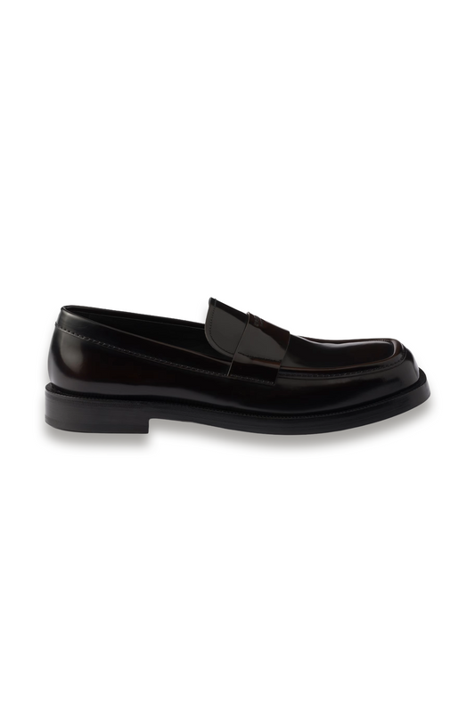 Brushed Leather Loafers