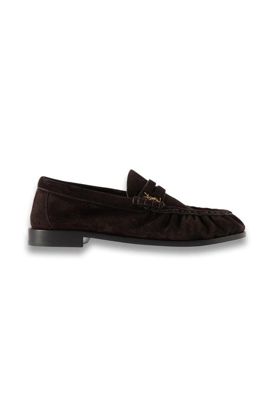 Le Loafer Logo-embellished Suede Loafers
