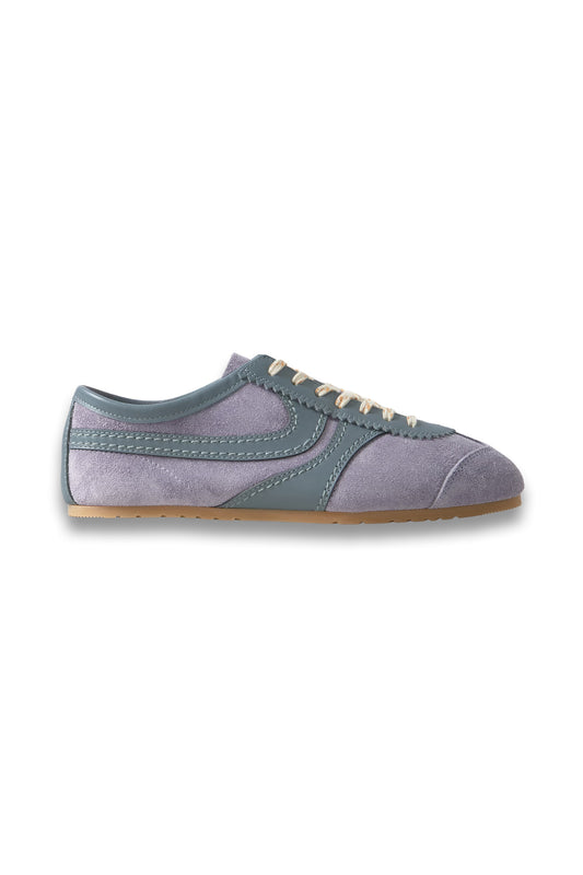Leather-trimmed Suede Sneakers